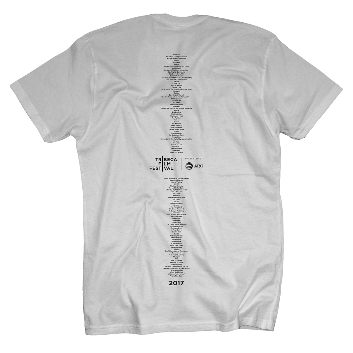 2017 FILMS WHITE T-SHIRT